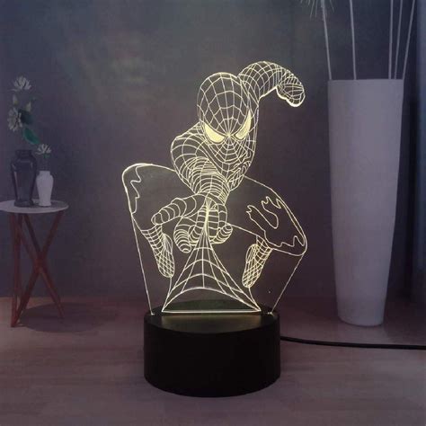 Buy 3D Illusion LED Spiderman Lamp -Royalkart
