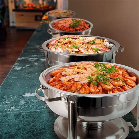 Buy BriSunshine 2 Packs 4QT Stainless Steel Chafing Dish Buffet Set and ...