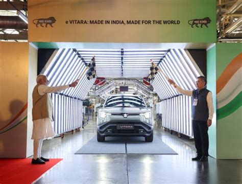 PM inaugurates and flags off the “e VITARA”, Suzuki’s first Made-in ...