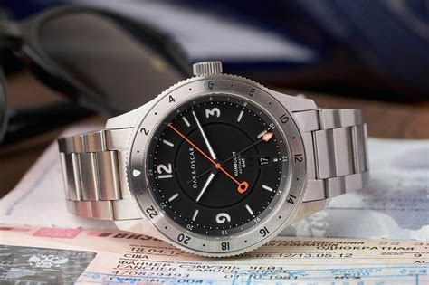Oak & Oscar Updates the Humboldt with a GMT Movement and 24 Hour Bezel ...