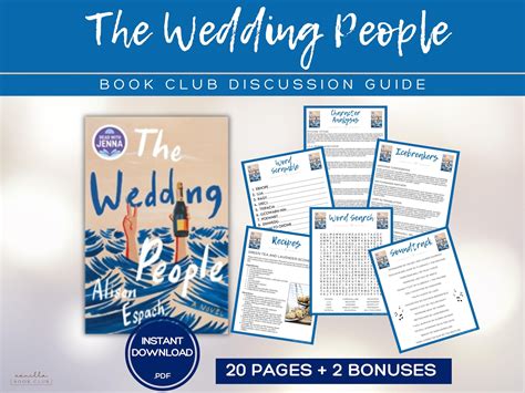 The Wedding People Book Club Guide Book Club Games Book Discussion ...