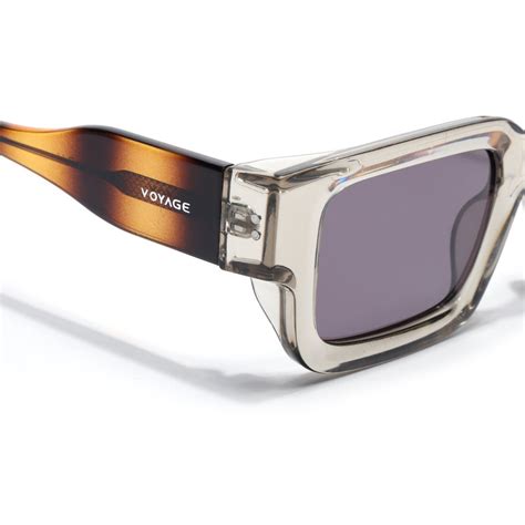 Rectangle Polarized Sunglasses for Men & Women (Brown Lens | Brown Fra