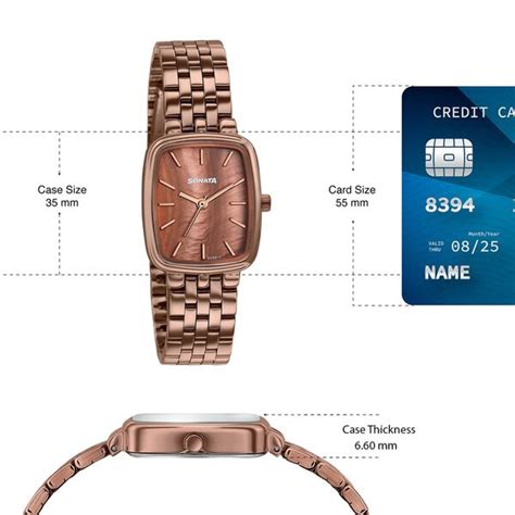 Buy Online Sonata Festive Quartz Analog Brown Dial Brown Metal Strap ...
