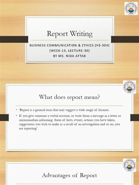 Image result for Written Report Format