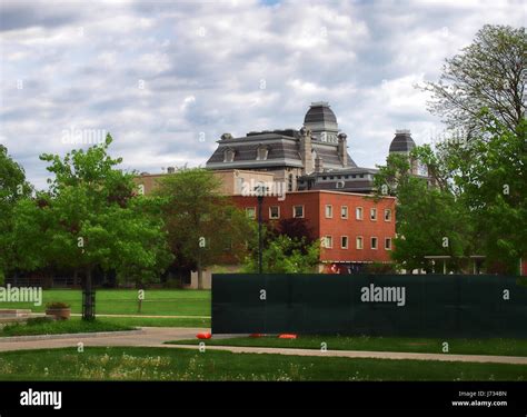 Syracuse, New York, USA. May 21, 2017. View from the grounds of ...