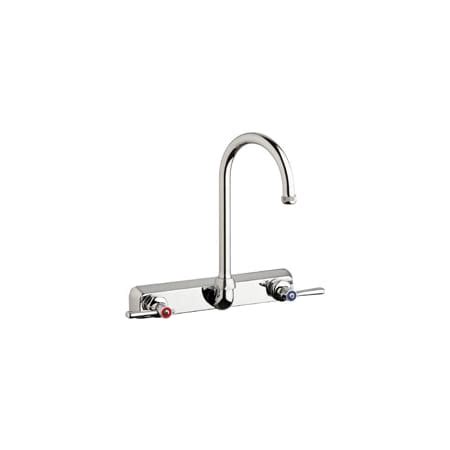 Chicago Faucets W8W-GN2AE1-369ABCP Commercial Grade Centerset Laundry ...