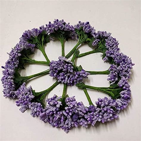 Buy SR Craft Artificial Pollen Flowers (White, Pack Of 72) Online at ...