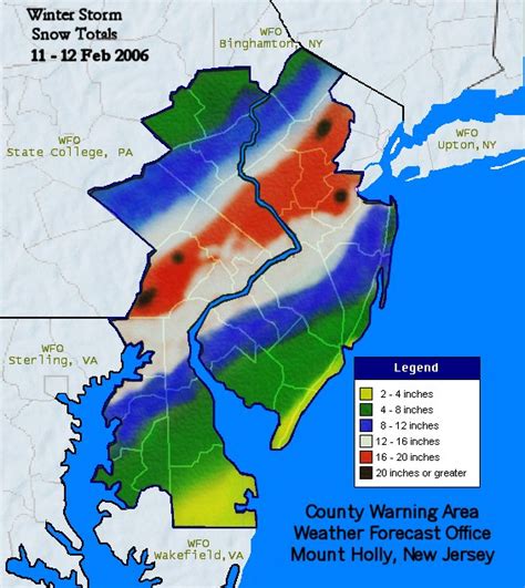 Winter Storm Report for Feb 11-12, 2006