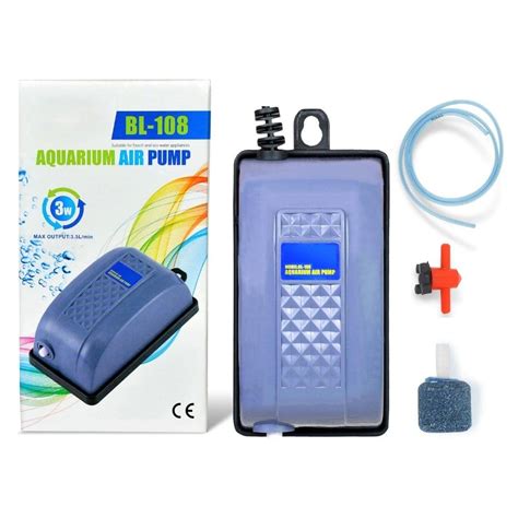 Buraq Basic Aquarium Oxygen Air Pump Motor Beginner Kit Set For Fish ...