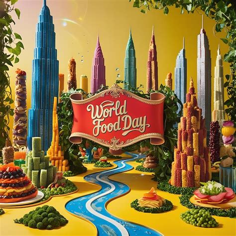 Poster world food day design | Premium AI-generated image