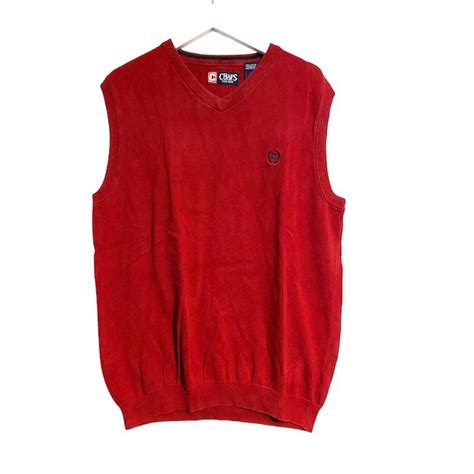 Chaps Men's Red Jumper | Depop