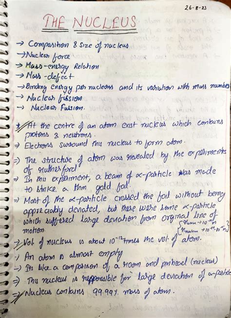 Chap 13 Nucleus - Class notes of physics in English of chap 13 - THE ...