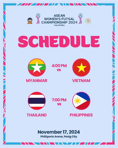 AWFC 2024: MYANMAR vs VIETNAM | THAILAND vs PHILIPPINES