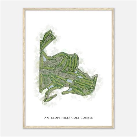 Antelope Hills Golf Course, Arizona - Classic Watercolor Map | Golfer ...