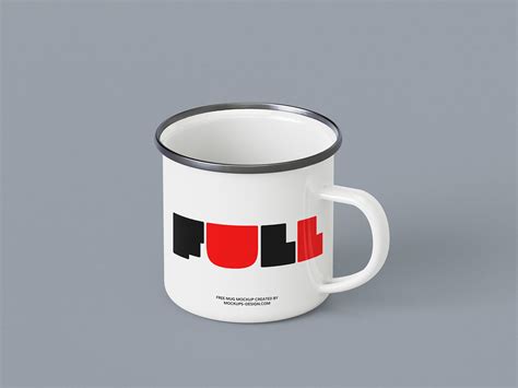 5 Free Enamel Coffee /Tea Mug Mockup PSD Files - Good Mockups