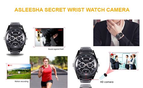Buy Asleesha Smart Wrist Watch Camera 1080p Video and Audio Indoor ...