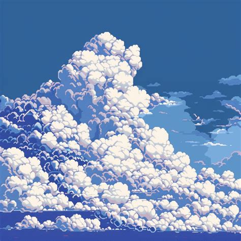 Cloud Pixel Art Pixel Art | pxlart