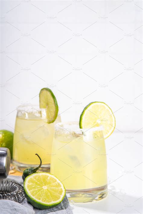 Classic tequila margarita cocktail | Food Images ~ Creative Market