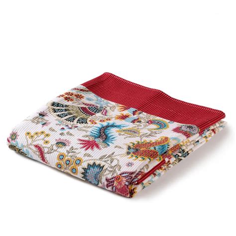 Traditional Bloom Quilted Cotton Bedcover 253x238cm Online - Premium ...