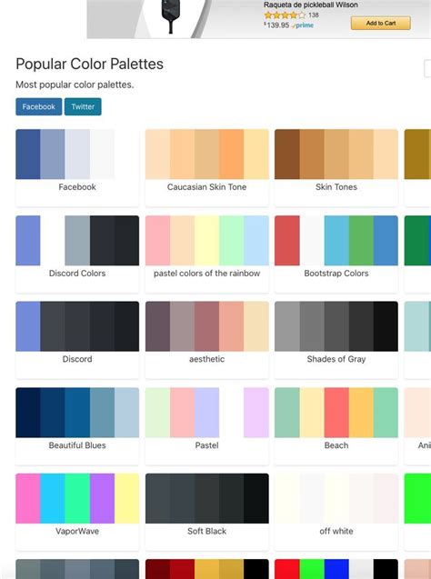 Image result for Hex Color Chart with Names