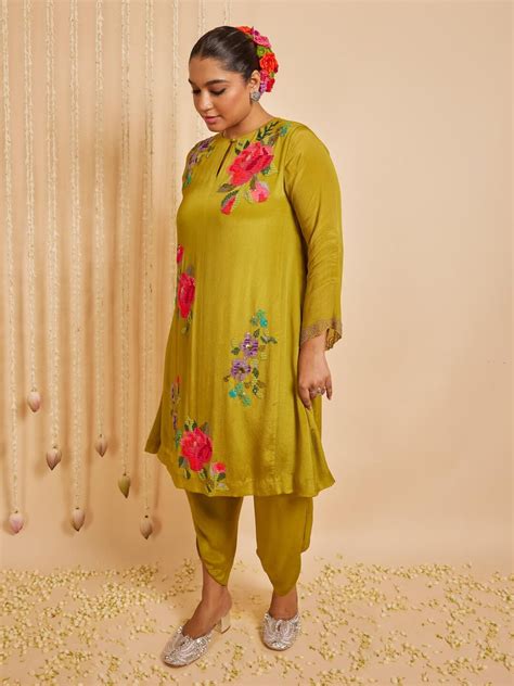 Gulaab Emb Gather Back Kurta + Pants – Half Full Store