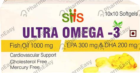 Buy Ultra Omega 3 600 MG Capsule (10) Online at Flat 15% OFF | PharmEasy