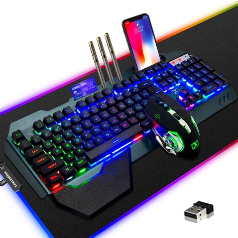 Amazon.in: Buy Wireless Gaming Keyboard Mouse & Mouse Pad Combo,3 in 1 ...