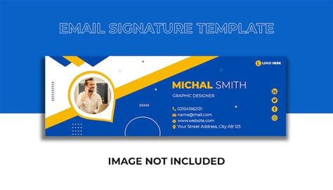 Conception de modèle de signature d'e-mail d'entreprise ou modèle de ...