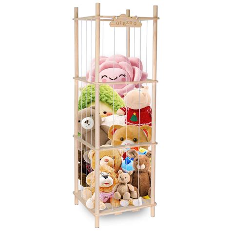 Amazon.com: Stuffed Animal Storage, 57 inch Large Wood Stuffed Animals ...