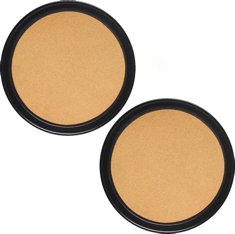 TrueCraftware- Set of 2 Round 12” Anti-Slip Serving Tray with Cork ...