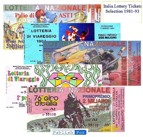 Italian Lottery Tickets - Selection 1981-93 (Italian Edition) eBook : C ...