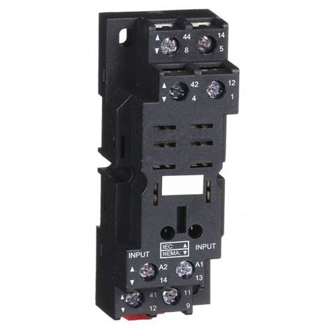 Schneider Electric Relay Socket, Standard, Square, 8 Pin, 16A RPZF2 | Zoro