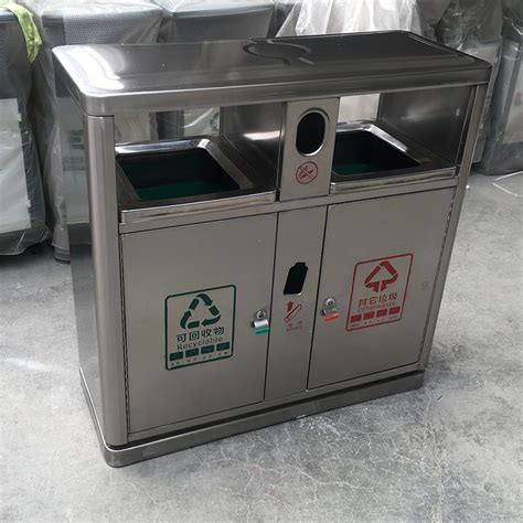 垃圾桶厂家批发不锈钢果皮箱 精品不锈钢分类果皮箱 户外不锈钢-阿里巴巴