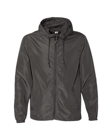 Independent Trading Co. EXP54LWZ Unisex Lightweight Windbreaker Full ...
