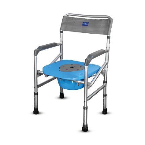 Comfort 3 in 1 Foldable Commode Shower Chair | Bath Aid with Washable ...