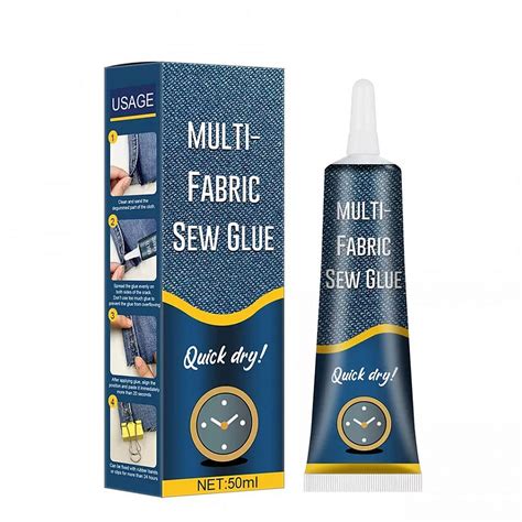 Kankin Quick Dry Fabric Glue Stitch Liquid Sewing No Sew Glue Fast Tack ...