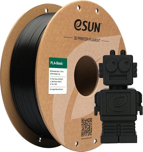 eSUN Filamento PLA 1,75 mm, filamento di Basic PLA per stampanti 3D ...