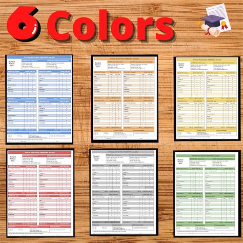 Image result for Editable High School Transcripts