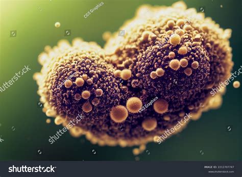 Pollen Under Microscope Allergy Season Hay Stock Illustration ...