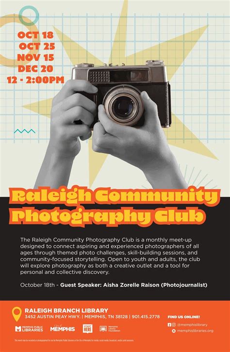 Raleigh Community Photography Club at Memphis Public Libraries ...
