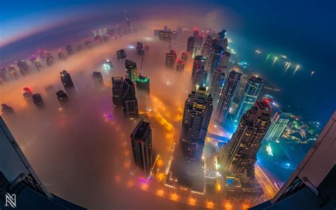 迪拜摩天大楼雾中仙境风景壁纸_桌面壁纸_mm4000图片大全