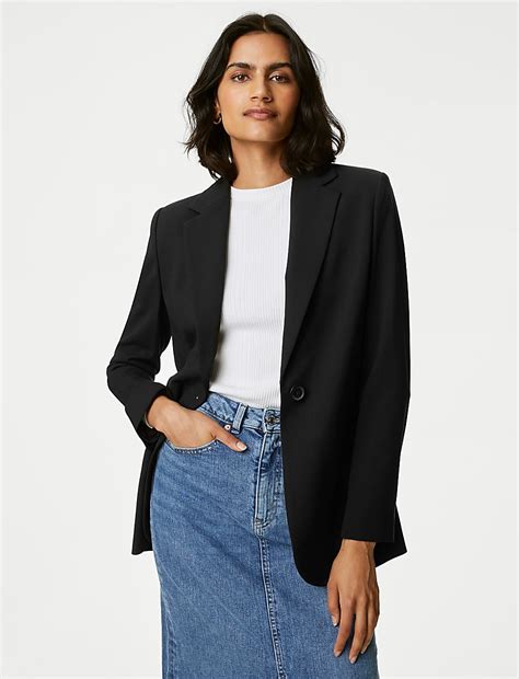 Buy Relaxed Single Breasted Blazer at Marks & Spencer