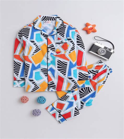 Jumble printed Nightsuit Set - koochi Poochi