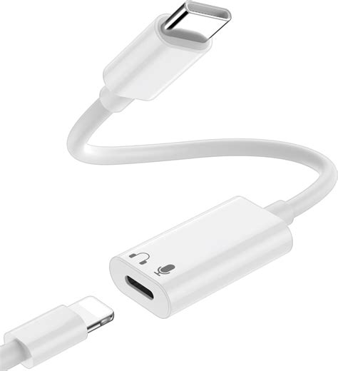 Amazon.com: USB C to Lightning Headphone Audio Adapter for iPhone 16 15 ...