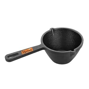 Buy MANTURAJ Cast Iron Tadka Pan/Vaghar/Chounk/Baghar for Frying Dal ...