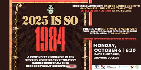 "2025 is so 1984" Kicks Off National Banned Books Week at Skidmore ...