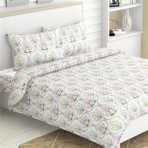 Breathable King Size Cotton Double Bed Sheets - Haus & Kinder – haus ...