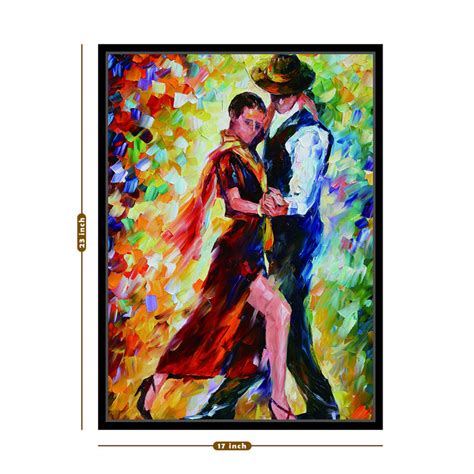 Dancing Couple Theme Framed Wall Art Print For Home Decor — ART STREET