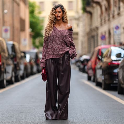 How to Style Leather Pants Like the Street Style Set This Fall | Glamour
