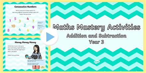 Maths Mastery Activities Grade 3 Addition and Subtraction PowerPoint
